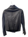 Generation Love Size S Black Leather Snakeskin Reptile Horizontal Jacket Black / S