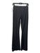 Zara Size M Black Polyester Stretch Waist Flare Pants Black / M