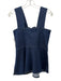 See By Chloe Size 40 Dark Wash Cotton Blend Denim Sleeveless Lace Up Front Top Dark Wash / 40
