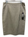 Escada Size 44 / L Sand Beige Cotton Blend Metallic Thread Pencil Skirt Sand Beige / 44 / L