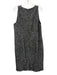 Akris Punto Size 14 Black & White Wool Blend Tweed Fringe Trim Knee length Dress Black & White / 14