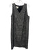Akris Punto Size 14 Black & White Wool Blend Tweed Fringe Trim Knee length Dress Black & White / 14