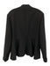 L.K. Bennett Size 14 Black Wool Blend slit pockets Collarless Jacket Black / 14