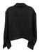 COS Size L Black Cotton Blend Collar snap cuffs Full Zip Jacket Black / L