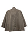 Lafayette 148 Size M Taupe Gray Polyester Bell Sleeve Bomber Zip Up Jacket Taupe Gray / M