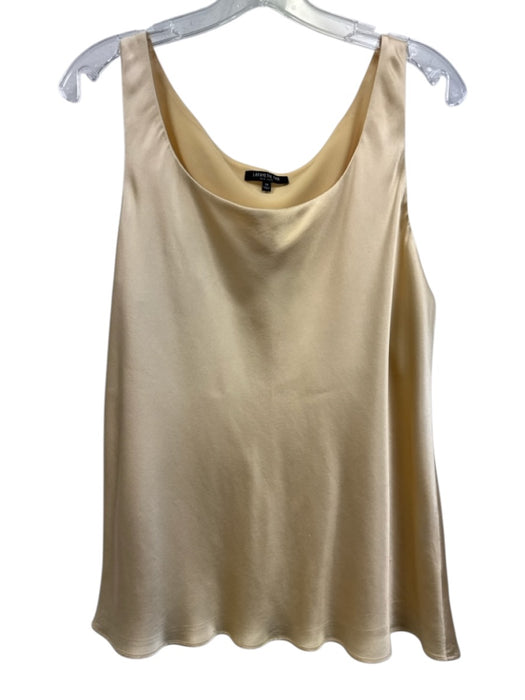 Lafayette 148 Size 14 Butter Yellow Silk Sleeveless Tank Lined Top Butter Yellow / 14