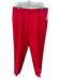Escada Size 42 Red Virgin Wool Zip & Hook Closure Pockets Trouser Pants Red / 42