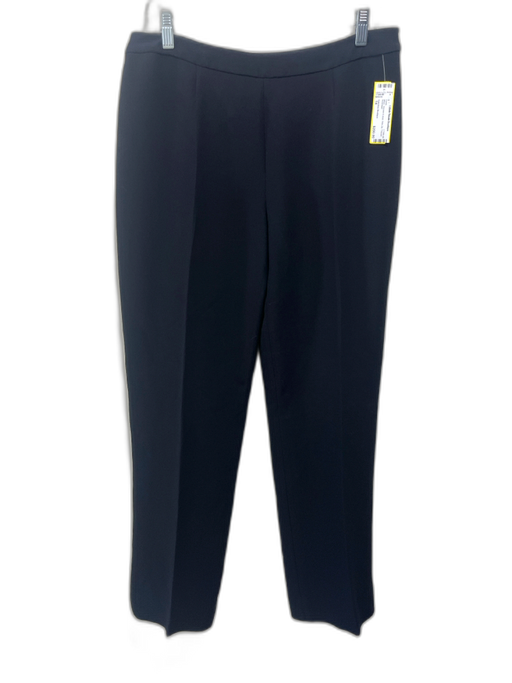 Valentino Boutique Size 14 Black Viscose & wool Side Zip Trouser Pants Black / 14