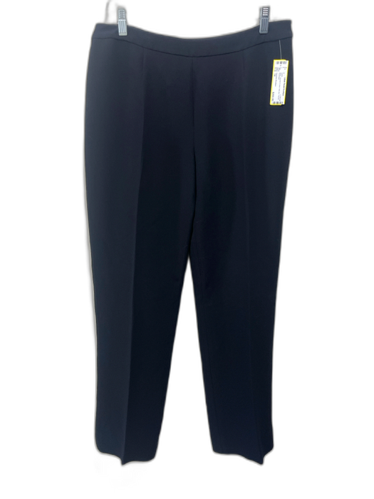 Valentino Boutique Size 14 Black Viscose & wool Side Zip Trouser Pants Black / 14