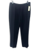 Valentino Boutique Size 14 Black Viscose & wool Side Zip Trouser Pants Black / 14