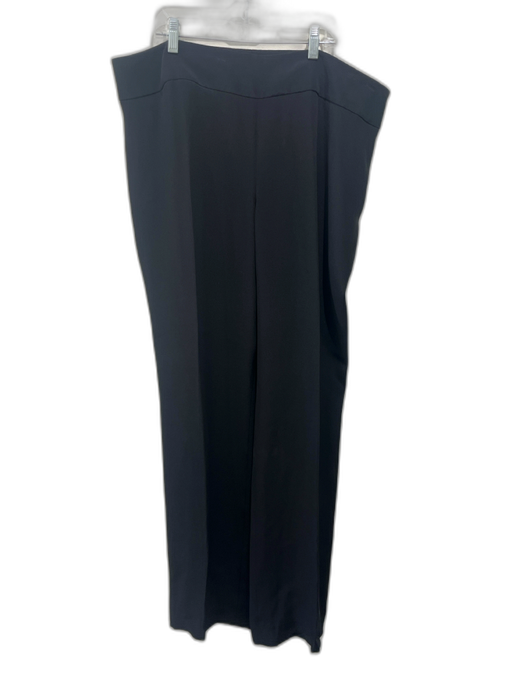 Akris Size 16 Black Silk Side Zip Trouser Pants Black / 16