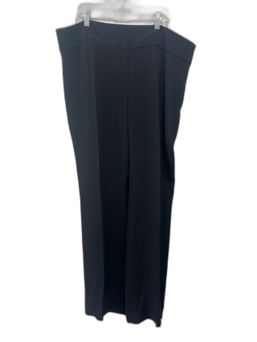 Akris Size 16 Black Silk Side Zip Trouser Pants Black / 16
