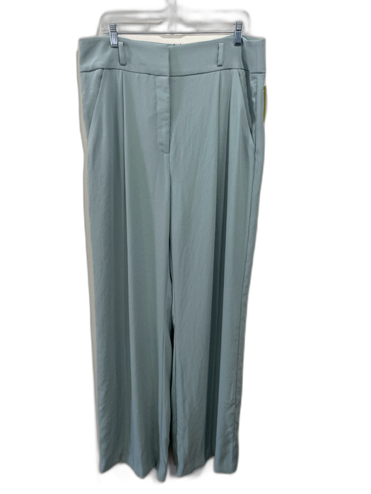 Veronica Beard Size 16 Green Gray Polyester Zip Fly Trouser Hook & Eye Pants Green Gray / 16
