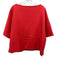 Ann Mashburn Size L Red Cotton & Polyamide Short Sleeve Wide Neck Crop Top Red / L