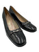 Salvatore Ferragamo Shoe Size 10.5 Black Leather Glossy Block Heel Pumps Black / 10.5
