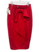 Maeve Size 23 Red Cotton & Polyamide Sleeveless Bow Applique Maxi Skirt Red / 23