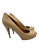 Gucci Shoe Size 39.5 Beige Leather round toe Platform Pump Heels Beige / 39.5
