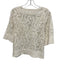 A.L.C. Size 10 White Cotton V Neck Crochet Lace Top White / 10