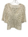 A.L.C. Size 10 White Cotton V Neck Crochet Lace Top White / 10