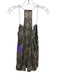 Cami NYC Size L White & Black Silk Lace Scalloped Sleeveless Zebra Print Top White & Black / L
