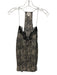 Cami NYC Size L White & Black Silk Lace Scalloped Sleeveless Zebra Print Top White & Black / L