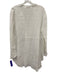CP Shades Size M White Linen Split V Neck Dress White / M