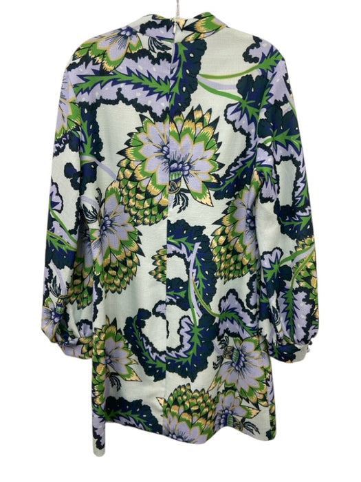 CK Bradley Size L Multi Polyester Mock Neck Back Zip Dress Multi / L