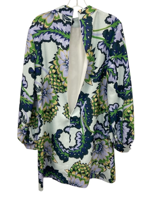 CK Bradley Size L Multi Polyester Mock Neck Back Zip Dress Multi / L