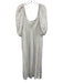 Mara Hoffman Size L White Cotton Tie Detail smocked Side Pockets Gauze Dress White / L