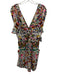 Mara Hoffman Size M White & Multi PES Pockets Double V Neck Dress White & Multi / M