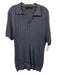 Etro Size XL Blue & Multi Cotton All Over Print Polo Men's Short Sleeve Blue & Multi / XL