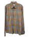 Prada Size 16.5 Pink & Multi Cotton Plaid Button Down Men's Long Sleeve Shirt Pink & Multi / 16.5