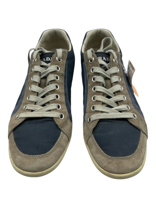 Prada Shoe Size 11 AS IS Blue & Brown Suede Low Top Low Top Men's Shoes Blue & Brown / 11