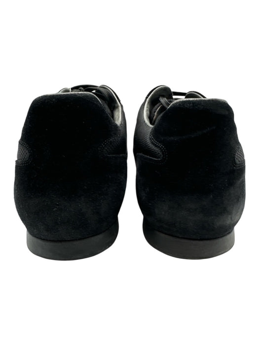 Louis Vuitton Shoe Size 11 AS IS Black Suede Low Top Lace Up Velcro Men's Shoes Black / 11