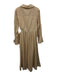 Jonathan Simkhai Size L Cream Cotton Blend Cut Out V Neck Maxi Mesh Dress Cream / L