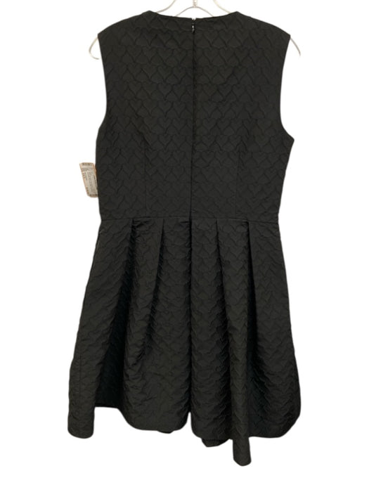 Red Valentino Size Est S Black No Fabric Tag jaquard Hearts A Line Skirt Dress Black / Est S