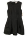Red Valentino Size Est S Black No Fabric Tag jaquard Hearts A Line Skirt Dress Black / Est S