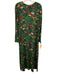 La Double J Size XL Green & Multi Viscose Blend Zip Back Long Sleeve swing Dress Green & Multi / XL