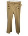 Derek Lam 10 Crosby Size 10 Beige Cotton Blend One Button Lapel Pants Set Beige / 10
