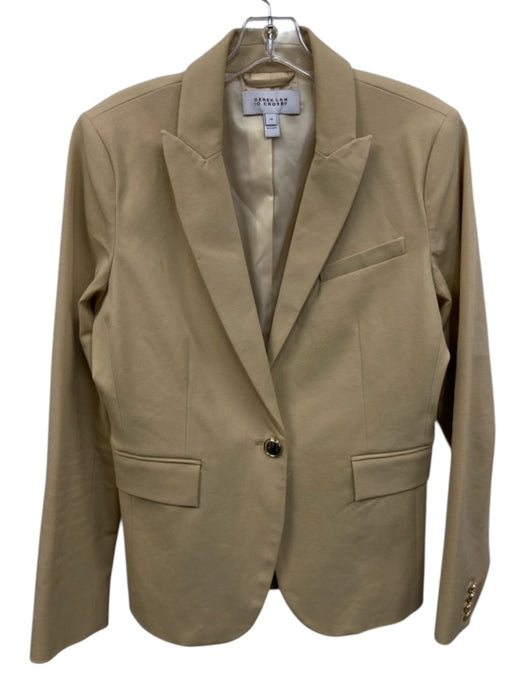 Derek Lam 10 Crosby Size 10 Beige Cotton Blend One Button Lapel Pants Set Beige / 10