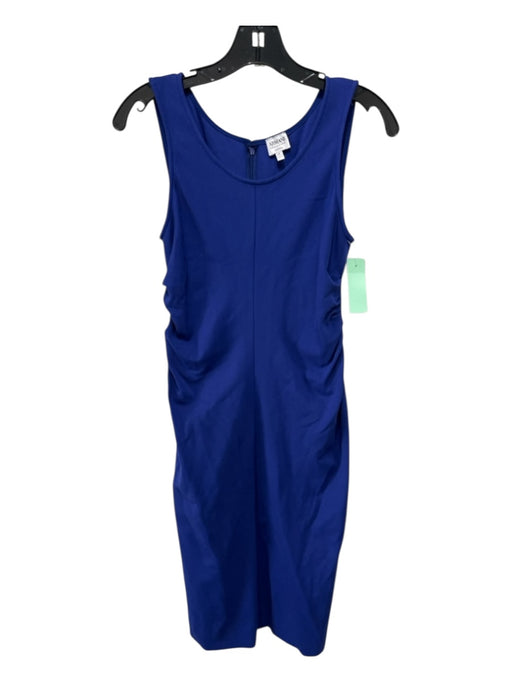 Armani Collezioni Size 4 Royal Blue Missing Fabric Sleeveless Dress Royal Blue / 4