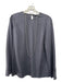 Brunello Cucinelli Size S Gray Silk Beaded Detail Long Sleeve Back Keyhole Top Gray / S