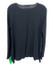 The Row Size S Black Cashmere & Silk Rib Knit rolled neckline rolled hem Sweater Black / S