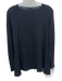 The Row Size S Black Cashmere & Silk Rib Knit rolled neckline rolled hem Sweater Black / S