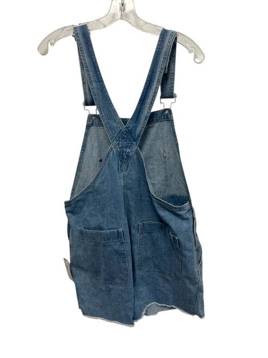 Rag & Bone Jean Size M Light Wash Cotton Denim Sleeveless Overalls Romper Light Wash / M