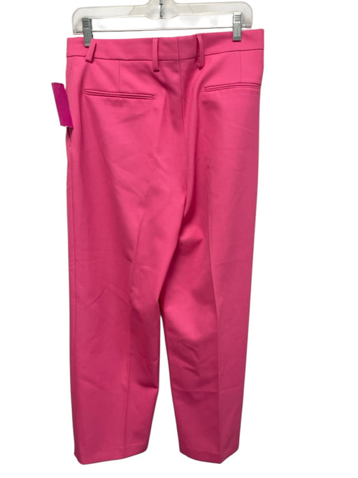 Dries Van Noten Size 38 Hot pink Polyester & Wool Zip Fly High Rise Pants Hot pink / 38