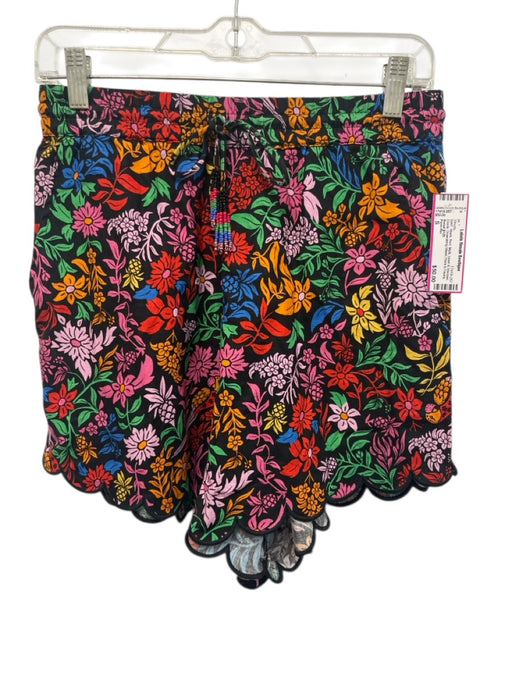 Farm Rio Size S Black, Red, Multi Linen & Viscose Flora & Fauna Shorts Black, Red, Multi / S