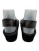 Pedro Garcia Shoe Size 38 Gunmetal Silver Leather Velcro Strap Slingback Sandals Gunmetal Silver / 38