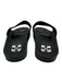 Off White Shoe Size 39 Black Rubber One Strap Logo Foam Platform Slides Sandals Black / 39