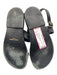 Saint Laurent Shoe Size 38 Black Leather Slingbacks Bronze Hardware Flat Sandals Black / 38